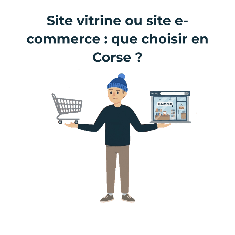 Site vitrine ou site e-commerce : que choisir en Corse ?