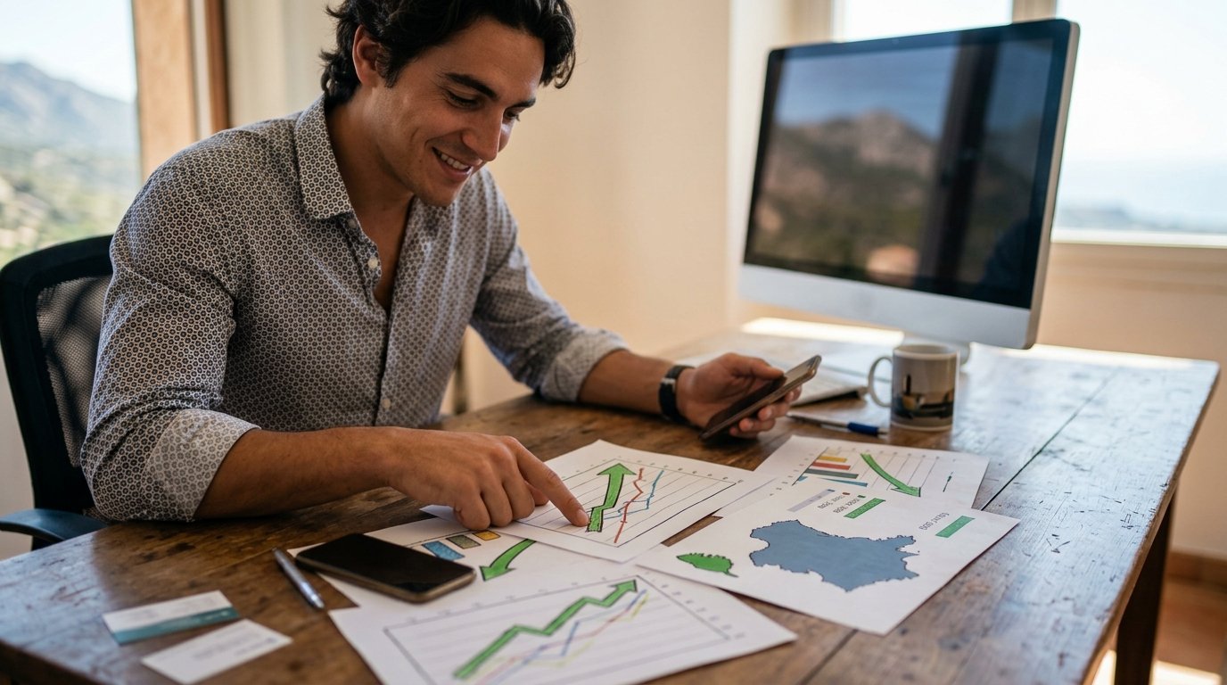 Tableau de bord suivi SEO local entreprise corse