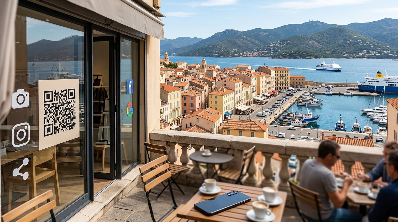 Vue d'Ajaccio illustrant le contexte de la PME corse connectée