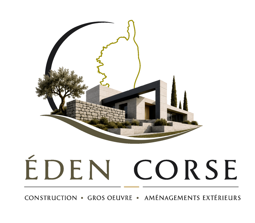 Logo Eden Corse agrandi, d&eacute;tour&eacute; et d&eacute;clin&eacute; en couleurs