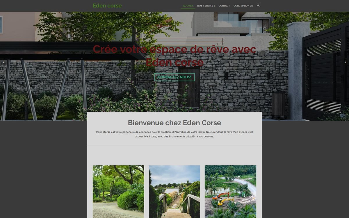Ancien site Eden Corse, capture du 21 juillet 2026