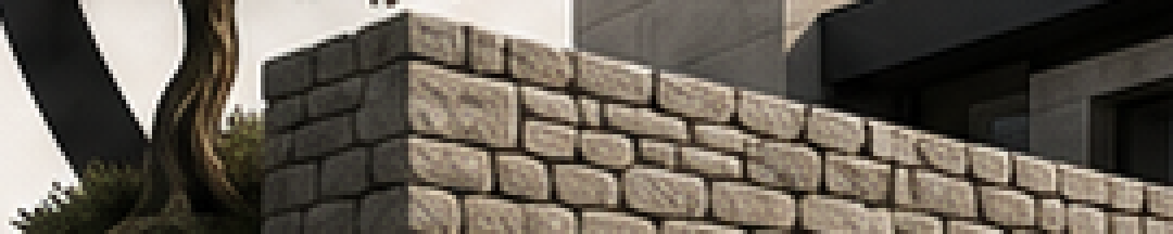 Détail du mur en pierres dans l'image reçue, agrandi quatre fois